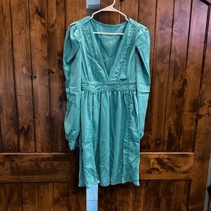 Elegant Teal Dress.. Great for Christmas